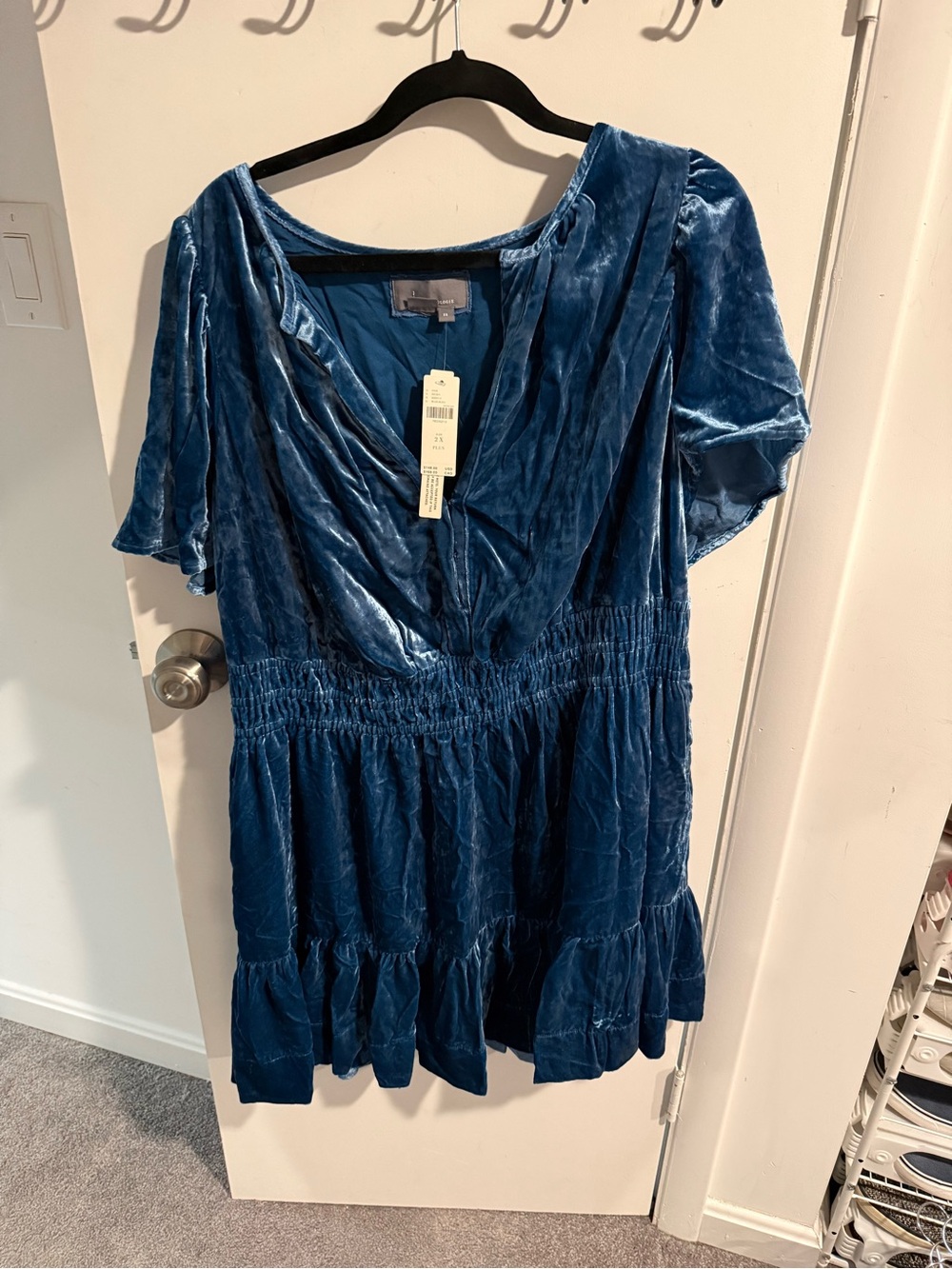 BNWT 2x Anthropologie somerset mini Velvet dress